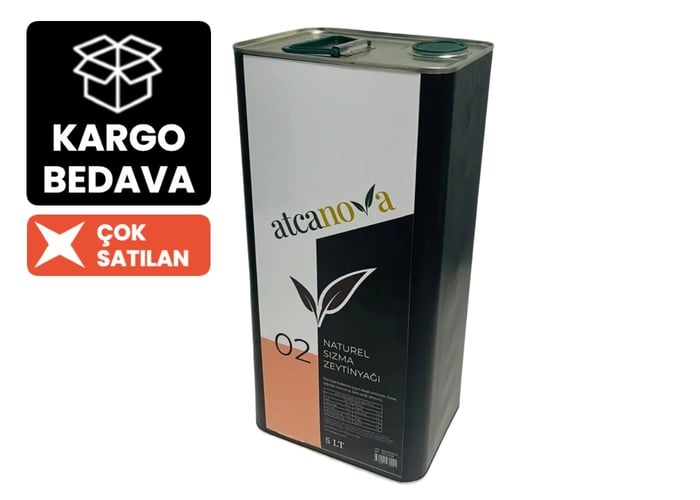 AtcaNova Sızma Zeytinyağı (2025 Yeni Hasat, Güney Ege, 5 Litre)