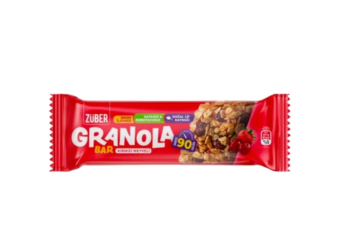 Granola Bar Kırmızı Meyve (25gr) - Züber