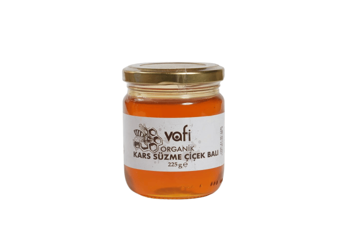 Organik Süzme Çiçek Balı (Kars Yöresi, 225gr) - Memleket Gurmesi