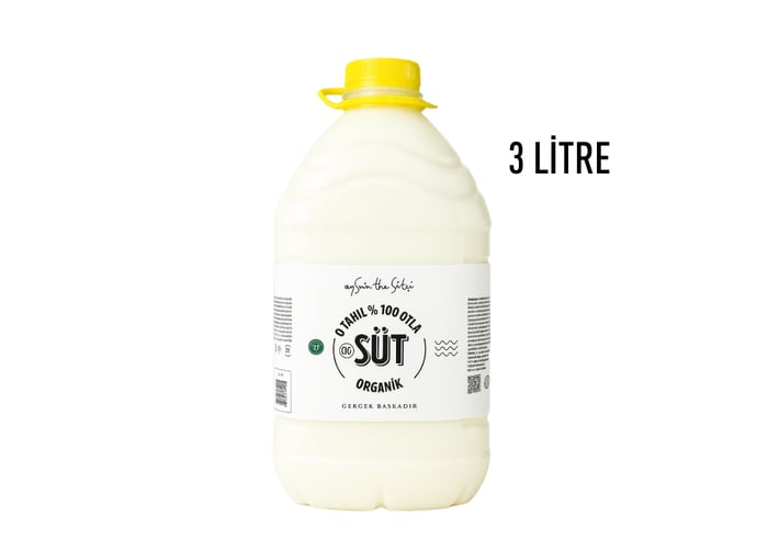 Organik Sertifikalı Çiğ Süt (3lt) - aysun the sütçü