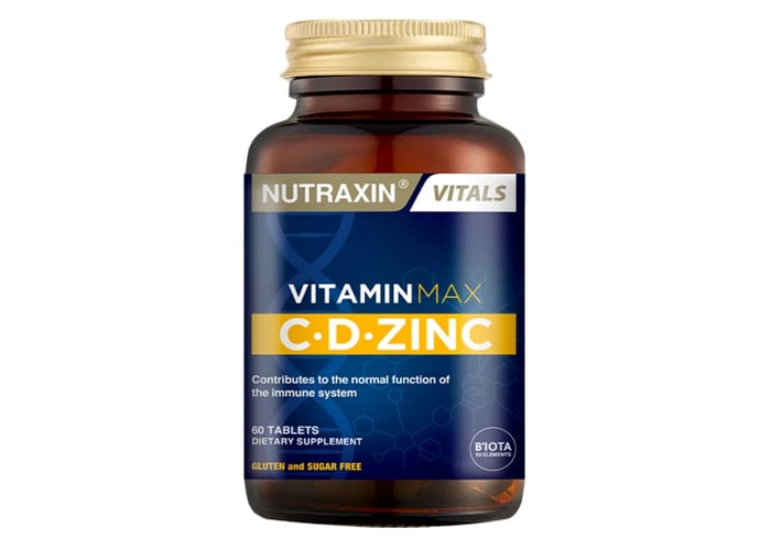 Vitamin Max C+D Çinko (60 tablet) - Nutraxin