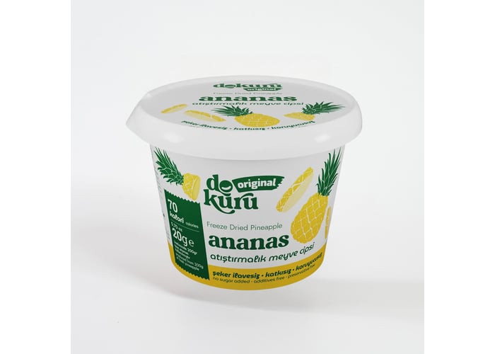 Dondurularak Kurutulmuş Ananas (20gr) - Dokuru
