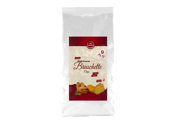 Düşük Proteinli Pizza Aromalı Brucshetta Chips (120gr) - Mayalı Hane