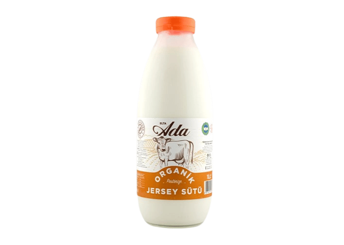 Organik Pastörize Jersey Süt (1lt, %4,5 Yağlı) - Elta Ada