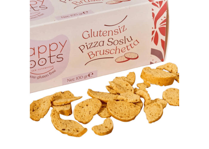 Pizza Soslu Bruchetta (Glutensiz, 100gr) - Happy Roots