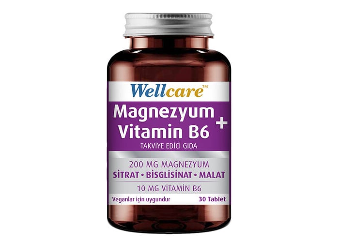 Magnezyum + Vitamin B6 (30 tablet) - Wellcare