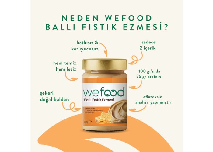 Ballı Fıstık Ezmesi (300gr) - Wefood