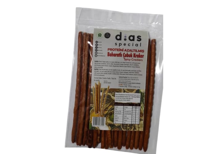 Dias Special Proteini Azaltılmış Baharatlı Çubuk Kraker (50gr)