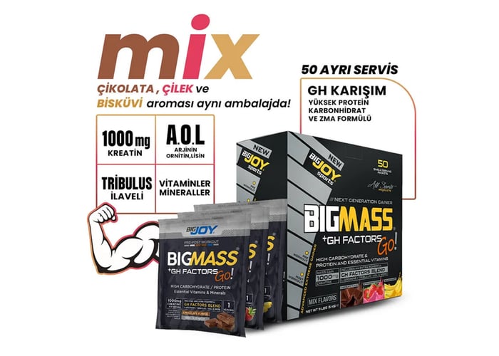 Sports Bigmass Go GH Factors Mix Aroma (50 servis) - Bigjoy