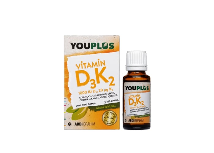 Vitamin D3K2 Damla (20ml) - Youplus
