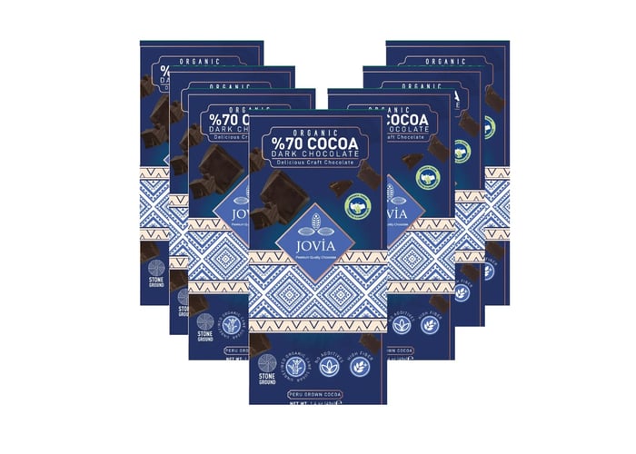 Organik %70 Bitter Çikolata (7 adet x 40gr) - Jovia