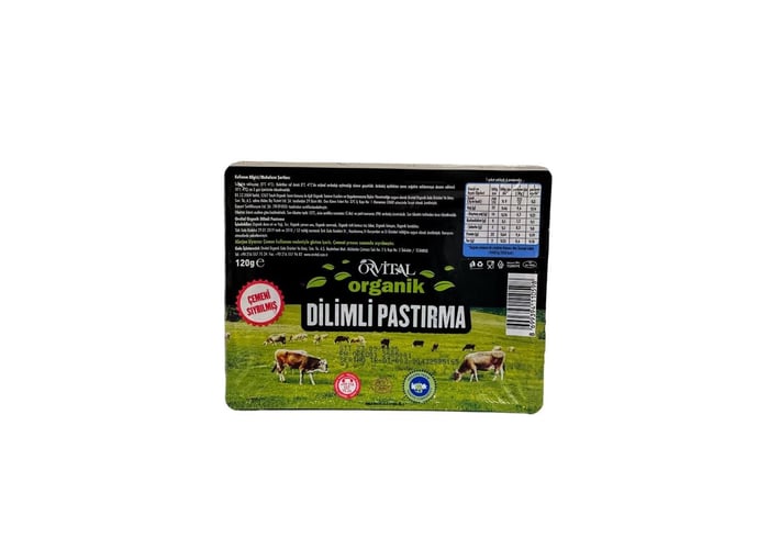 Organik Dilimli Pastırma (120gr) - Orvital