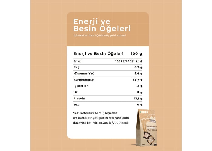İnce Öğütülmüş Yulaf Ezmesi (Glutensiz, 300gr) - Nustil