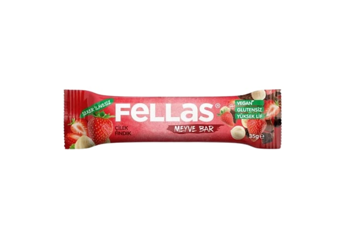 Çilekli ve Fındıklı Bar (12 adet x 35gr) - Fellas