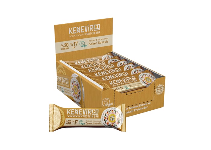 Portakallı Protein Bar (12 adet x 32gr) - Kenevirco