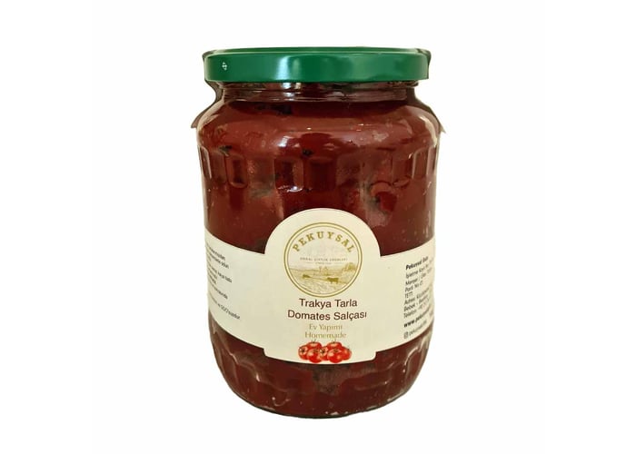 Pekuysal Doğal Çiftlik Trakya Tarla Domates Salçası (700gr)