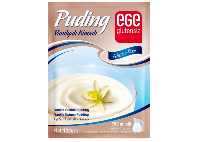 Vanilyalı Kinoalı Puding (Glutensiz, 122gr) - Ege Glutensiz