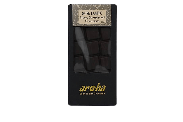 Bitter Çikolata %80 Kakao, Stevialı (Aroha, 80gr)