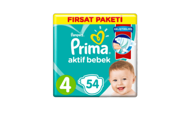 Prima Bebek Bezi 4 Beden (54 adet)