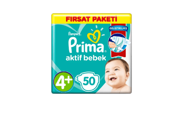 Prima Bebek Bezi 4+ Beden (50 adet)